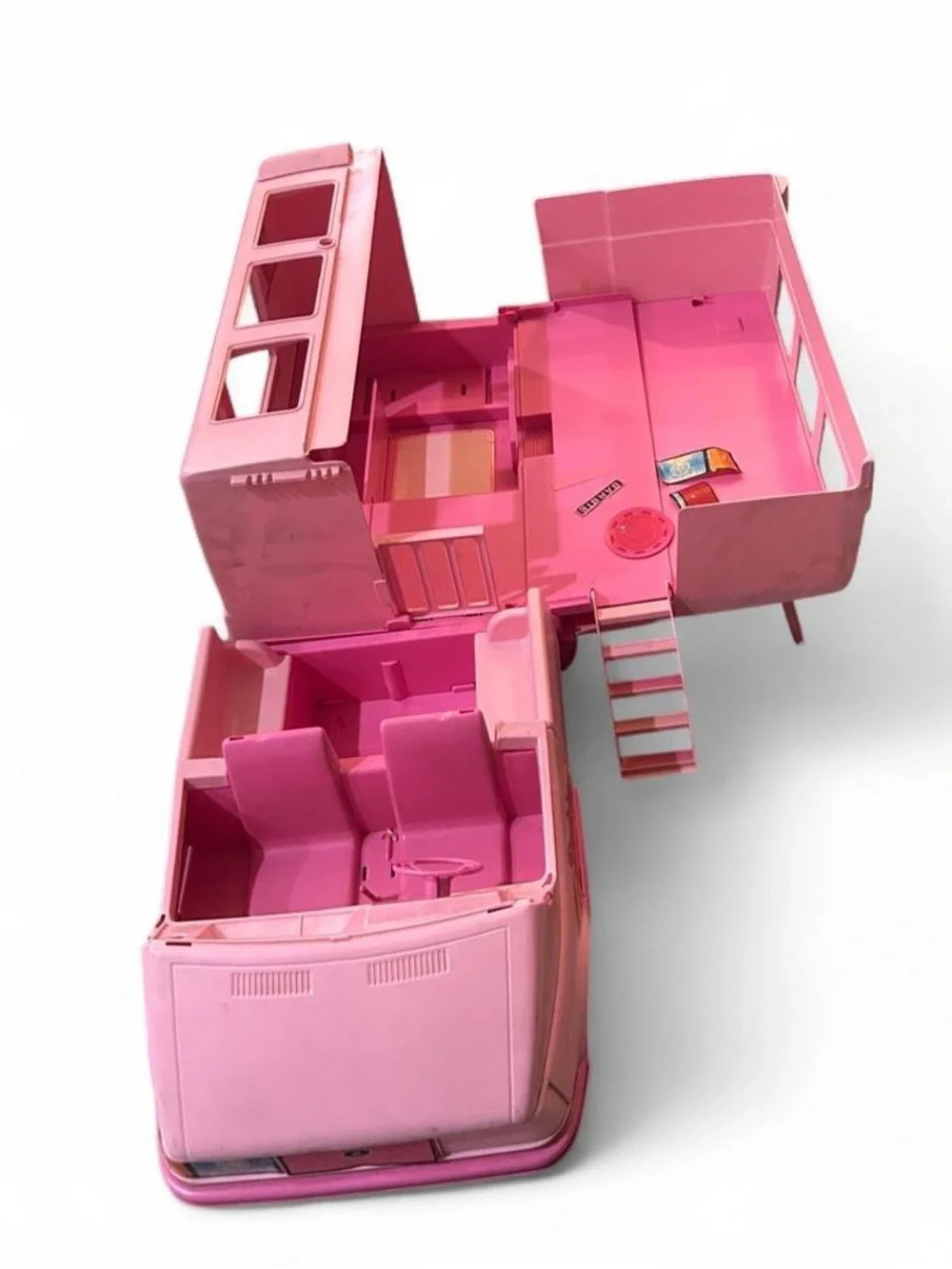 Vtg. 1988 Barbie Magical Motor Home RV Camper Mattel Incomplete For Parts READ